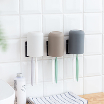 Punch-free wall hanging toothbrush toilet toilet toothbrush toothbrush holding frame asphalt cup frame