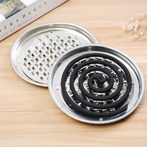 Household mosquito coil summer mosquito fly incense tray with gray tray rack incense burner box anti mosquito incense fire prevention anti-reverse drag tray