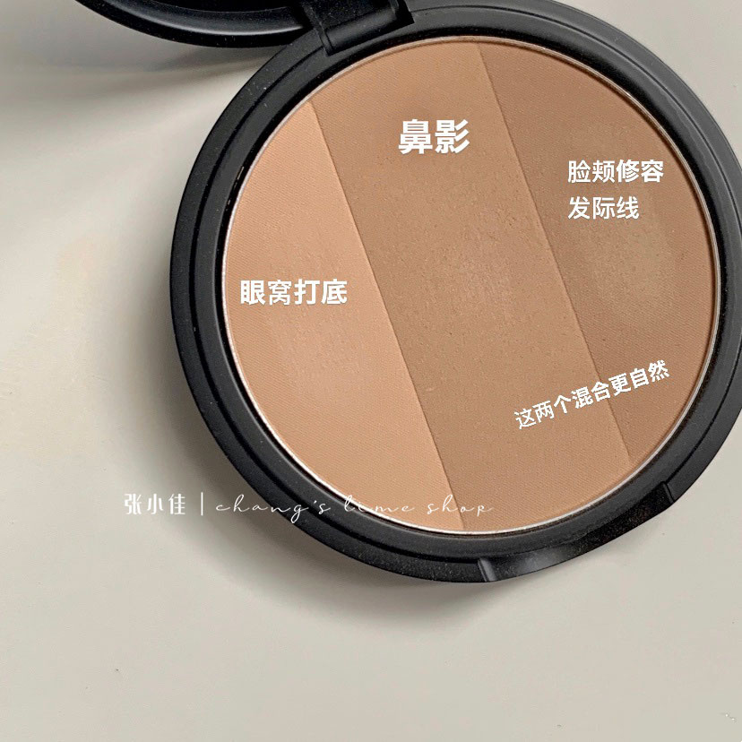 Paint Cool Toto Cool Tri-color Picture Cool Fix Trays Repair Powder Pie Shadow Nasal Shadow Hair Interline Side Shadow