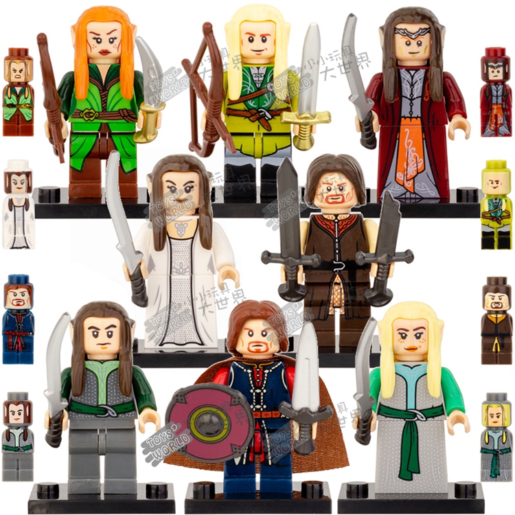 Small Toy Vintage Lord of the Rings Elf Prince Aragorn Building Block Minifigure Toy Tv6403