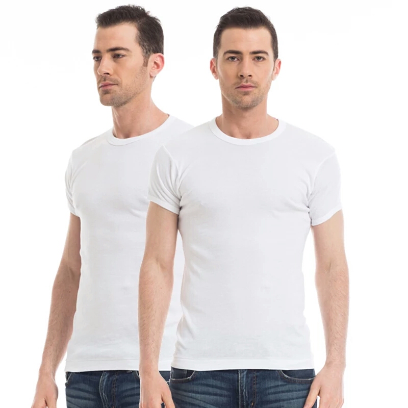 2-pack three-gun short-sleeved men's T-shirt 2020 spring and summer new cotton round neck V-neck short-sleeved loose breathable men's undershirt