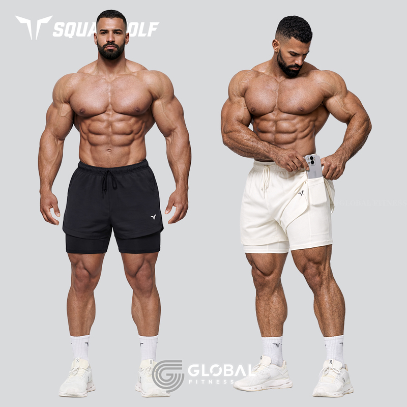 Squatwolf Limitless 2-in-1 5-Inch Shorts Dubai Wolf [Extreme] Double-Layer High Elastic Shorts