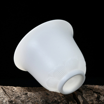 Hat cup Master cup Company store opening gift Sheep fat jade ceramic tea cup LOGO gift customization