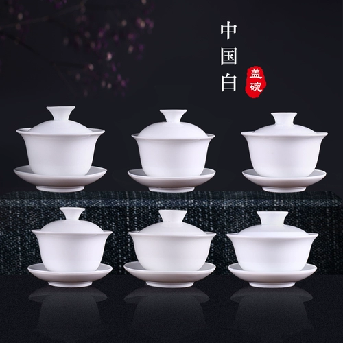 Dehua Белый фарфоровый размер Sancai Bow