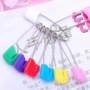 Màu sắc an toàn cho bé pin trâm nhỏ bé khăn choàng khóa bib smock pin khóa - Trâm cài trâm cài