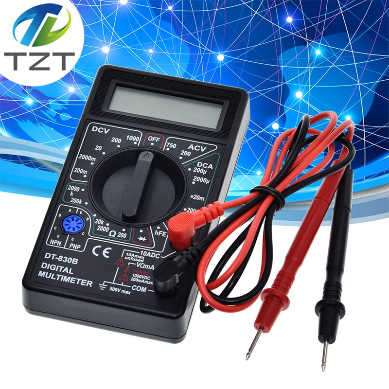 DT830B Digital Multimeter Universal Voltage Measurement Resistance Diode Triode Battery-Free Stylus