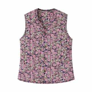 秋冬加绒马甲中老年女v领马夹老人大码女内胆轻薄背心妈妈装背心