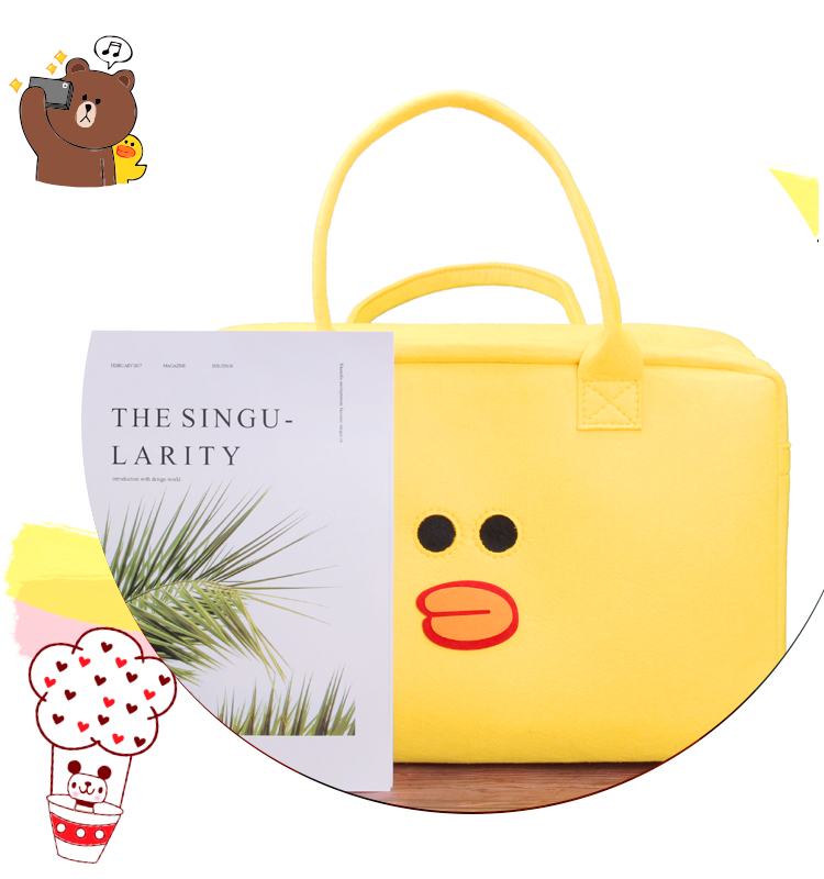 Phim hoạt hình du lịch túi mềm chị em công suất lớn túi hành lý nhẹ thời trang Hàn Quốc túi trống du lịch