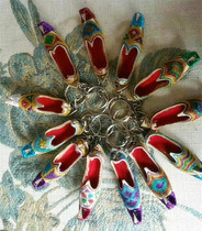 Pakistan handmade cowhide slippers keychain hook soul shoes Small pendant bag hanging ornaments Tourist souvenirs