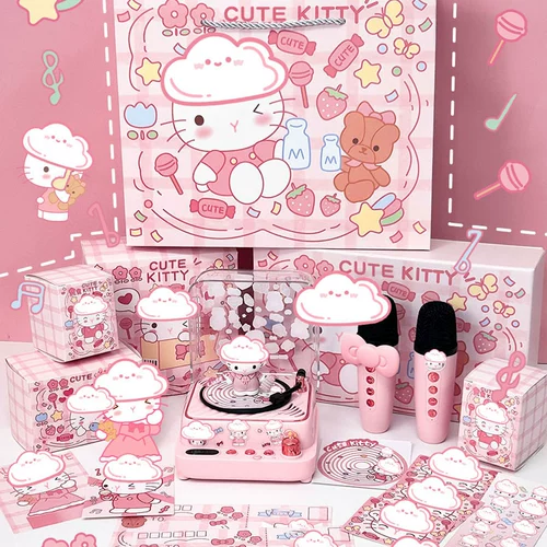 Nowere birthday hello kitty record bluetooth sound подарок для девочек и девушек Валентина подарок валентинки