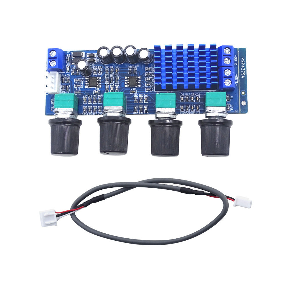 XH-M577数字功放板TPA3116D2音频放大板大功率音调板 运放12-24V