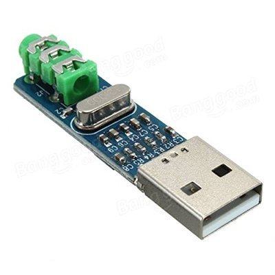 mini USB DAC 迷你usb dac 解码器PCM2704 USB声卡模拟DAC解码板