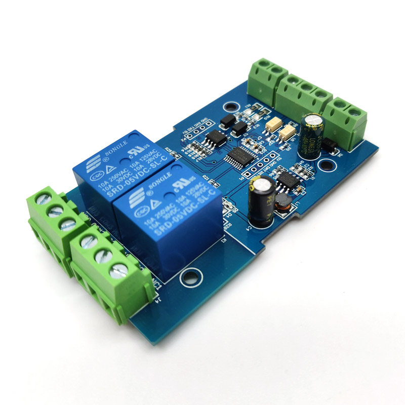 Modbus-Rtu 1 Way 2 Way Relay Module Switch Volume Input Output RS485 TTL Communication Output