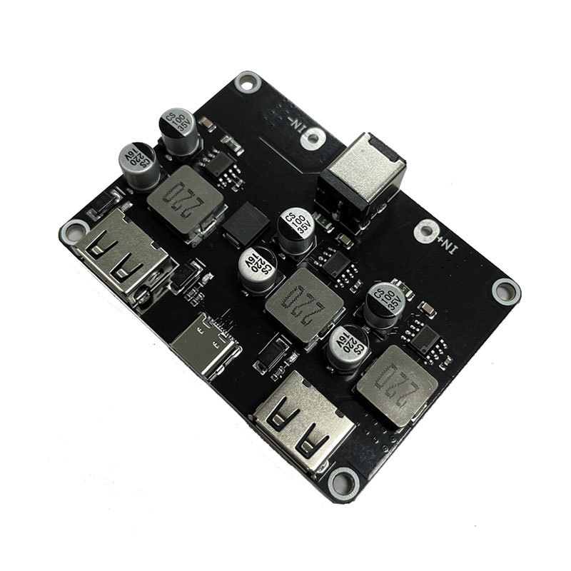 3路快充模块12V24V转QC3.0快充TYPE-C USB手机充电板快充降压模块