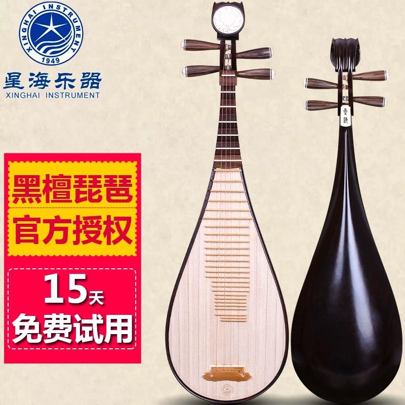 Bắc Kinh Xinghai 8916 chuyên nghiệp mun rõ ràng lute nhạc cụ học tập để gửi phụ kiện - Nhạc cụ dân tộc