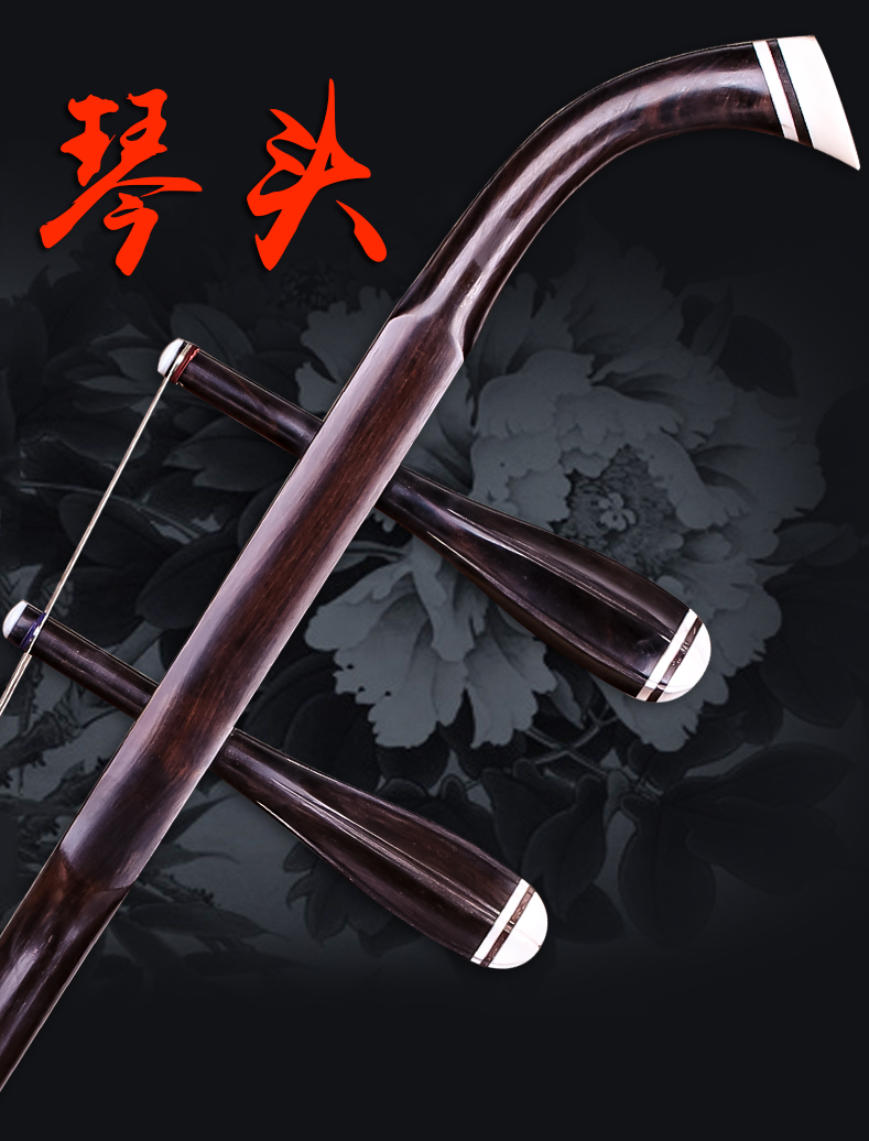 Xinghai mun 8746 Gao Hudongfei màu đen gỗ hồng vàng mận kịch nhạc cụ đệm nhạc cụ Gaohu hình bát giác để gửi phụ kiện - Nhạc cụ dân tộc mua sáo