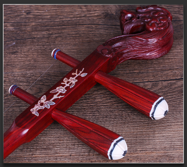 Rosewood Quảng Đông Gaohu vòi Rosewood dát vỏ Tô Châu Gaohu cụ Huangmei chơi phụ kiện - Nhạc cụ dân tộc sáo đất