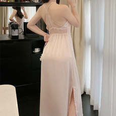 Купальник для пары 品牌折扣店商场专柜撤回女装清仓外贸剪标性感轻奢睡衣女套装杏59