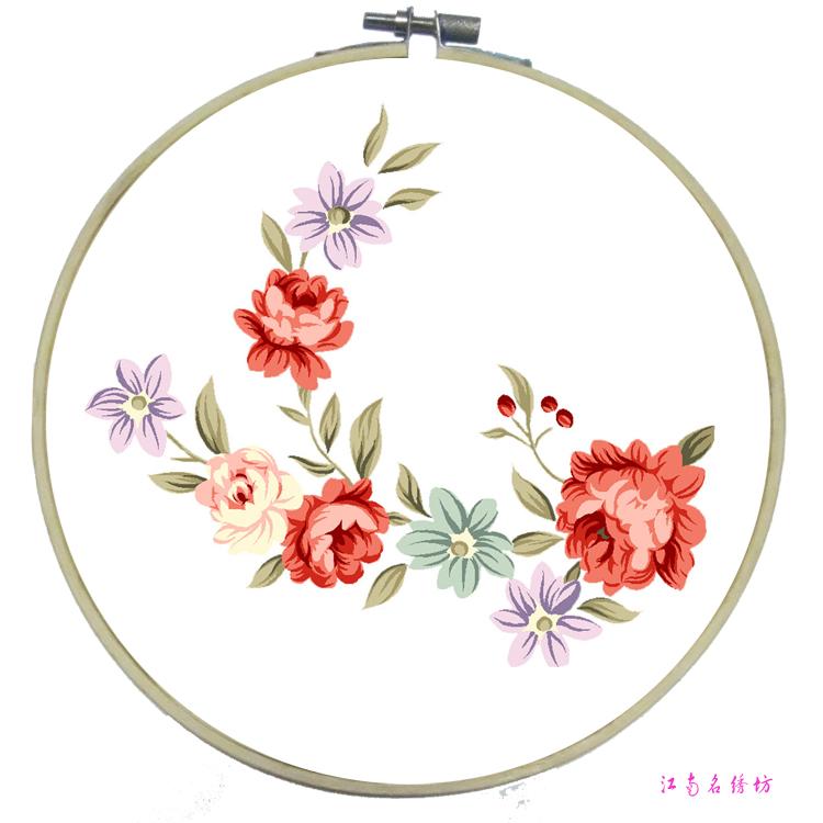 Jiang Nam Mingxiu Square Tre thêu Handmade Handmade Gói vật liệu Zero Foundation Học tập Su thêu DIY Kit Tính năng Quà tặng 1 tranh thêu hoa sen