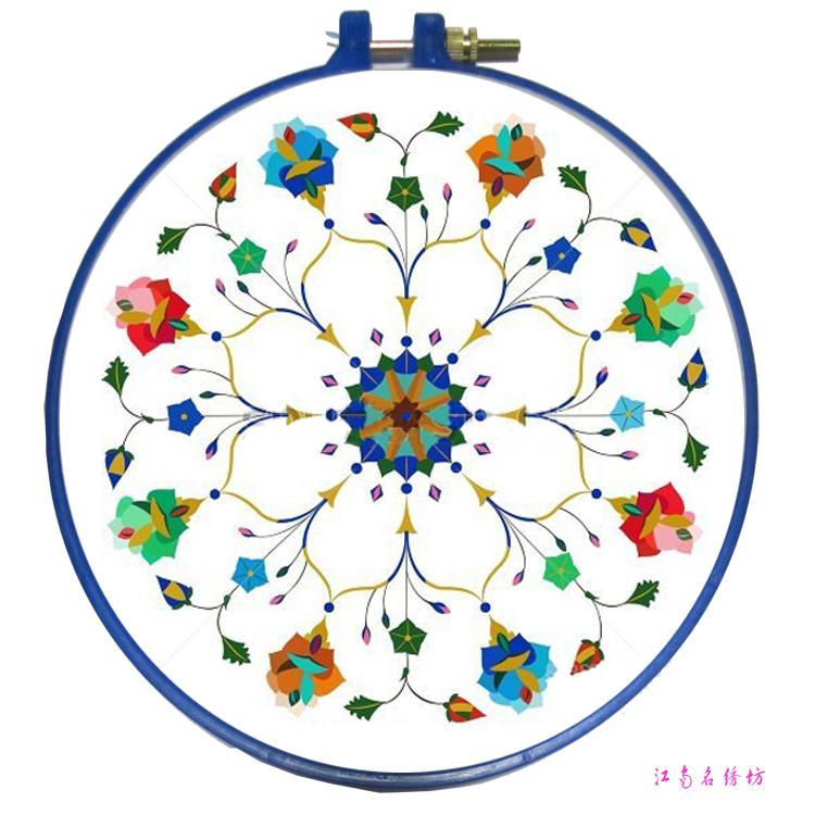 Jiangnan Mingxiu Square Handmade Chất liệu thêu Gói Zero Foundation Học tập Su thêu DIY Kit Băng tay Tính năng Quà tặng 2 khung thêu