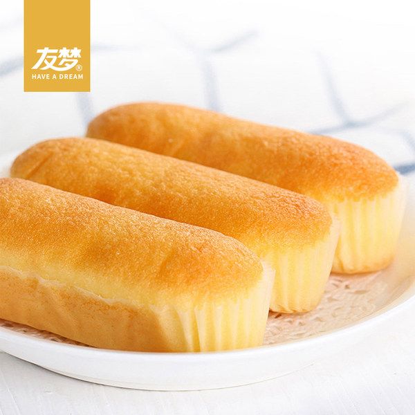 友梦 一口奶棒蛋糕 750g整箱 双重优惠折后￥17.8包邮