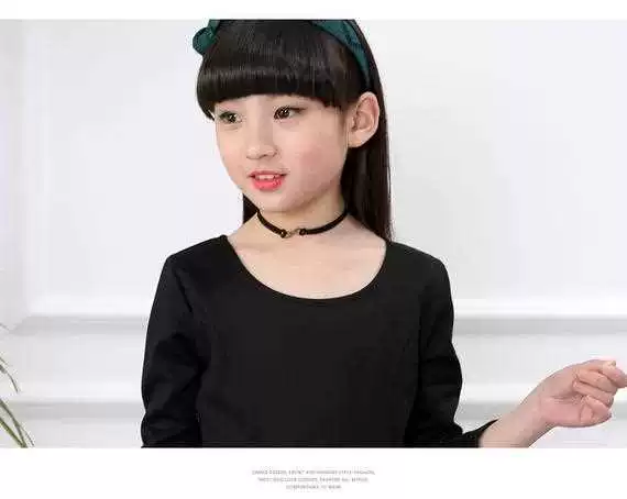 Học sinh ăn mặc quần áo mùa thu và mùa hè 8 cô gái 9 tay áo dài 10 tuổi 12 cô gái váy 11 trẻ em váy công chúa 13 đen 14