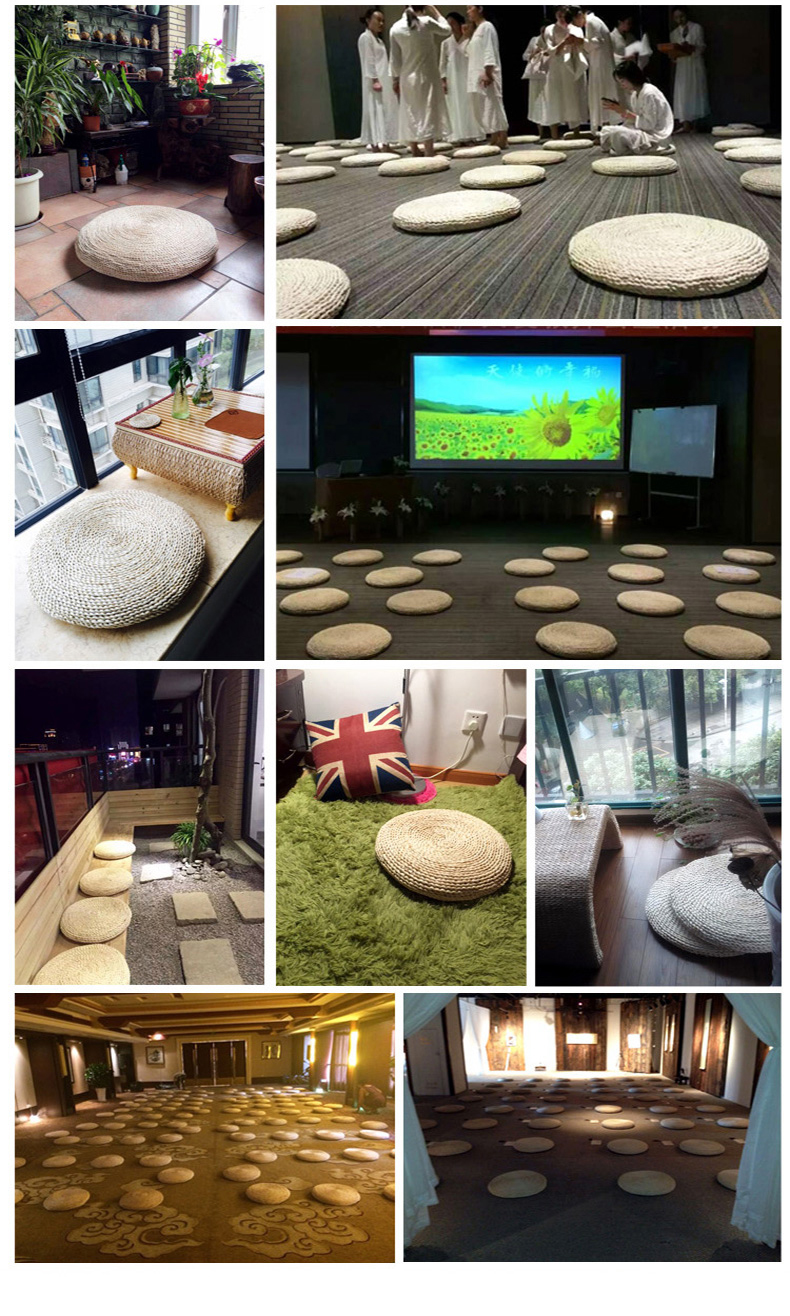 Vòng dày đệm futon đệm rơm cửa sổ tatami và tiểu quốc gia nghiên cứu cúi thiền đệm thiền đệm chơi - Ghế đệm / đệm Sofa thảm len trải ghế gỗ