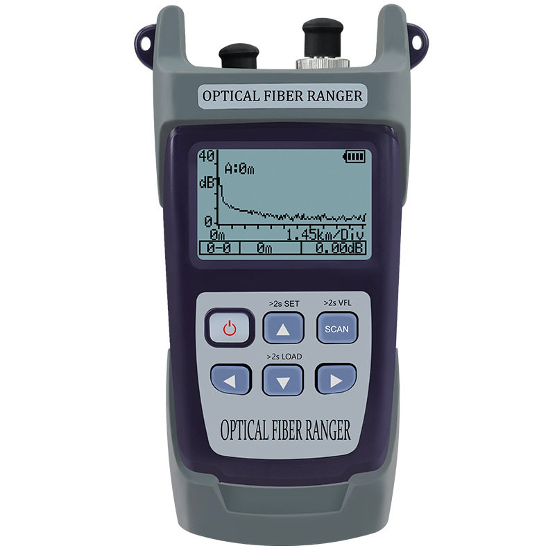High precision fiber optic fault finder OTDR Optical time domain reflectometer 60 km cable length breakpoint detector