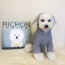 Autumn new cute rabbit ears hooded pet sweater small dog sweater pet dog cat clothes autumn