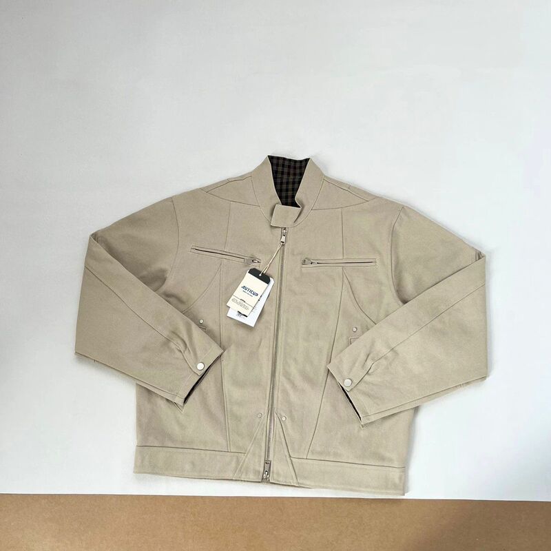 Harrington Jacket Second Generation Cleanfit Heavyweight Washed Canvas Casual Stand Collar Boxy Short Wide Jacket
