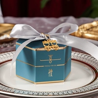 Синяя шестиугольная серебряная лента