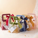 Прозрачная льняная сумка, упаковка, подарочная коробка, подарок на день рождения