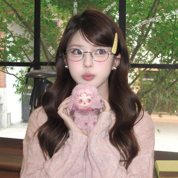 Korean cheese yellow polka dot triangle side hair clip for women