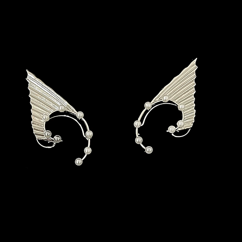 Клипсы, серьги, без проколов ушей, легкий роскошный стиль, изысканный стиль