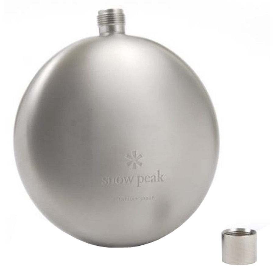 Snow Peak Titanium Curved Flask Arc Wine Jug Titanium Outdoor T-015