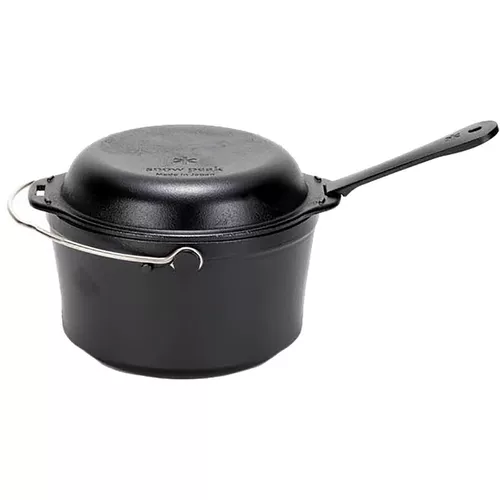 Снежный пик чугунный дуэт Xuefeng Outdoor Picnasie Cast Iron Pot Durn