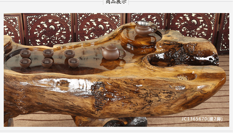 Wannian root root khắc bàn cà phê cánh gà bằng gỗ bàn trà gốc cây khắc bàn cà phê tổng thể gốc cây đặc gỗ - Các món ăn khao khát gốc bộ ghế gốc cây