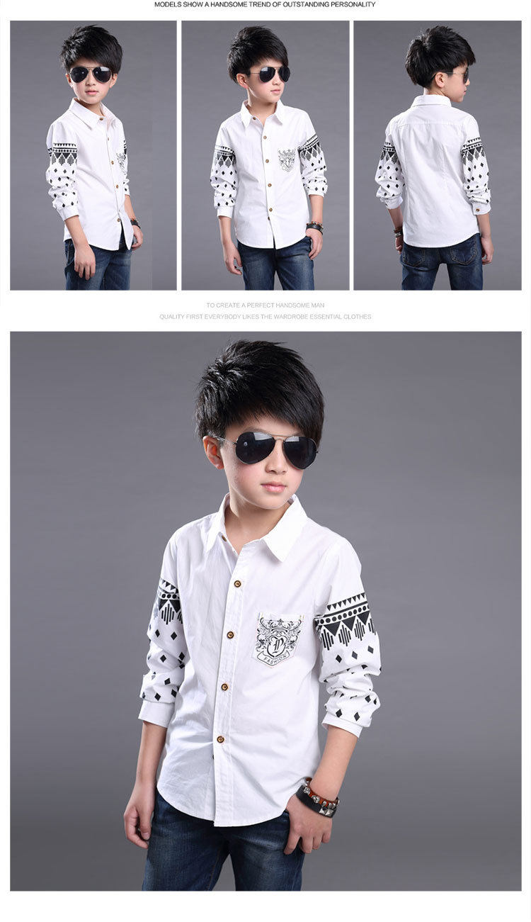 Chemise garcon à manche longue - Ref 2073812 Image 12