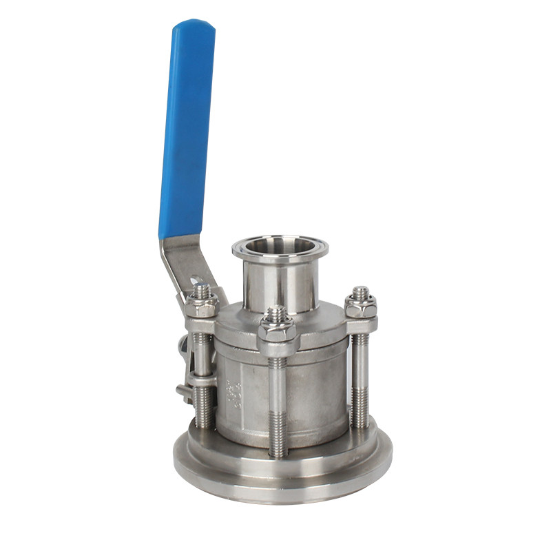 316L stainless steel tank bottom ball valve sanitary level tank bottom ball valve 3P tank bottom ball valve quick loading tank bottom feeding valve