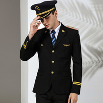 Spring and Autumn railway uniform suit Male high-speed rail EMU train crew clothing Railway tooling conductor air service uniform