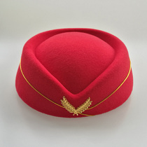 Stewardess hat etiquette hat beret female autumn and winter aviation school stage band performance professional custom