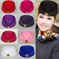 Railway milkhats hats Railway School students red performance hats high-speed trains flight attendants train attendants hats