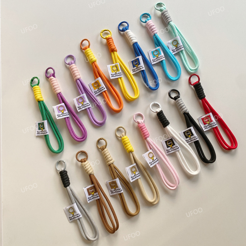 Car Rearview Mirror Lanyard DIY Bubble Mart Accessories Plush Doll Lanyard Mobile Phone Keychain Lanyard Materials