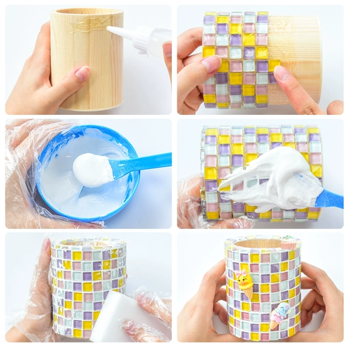 Мозаика, держатель для ручек ручной работы, набор материалов, игрушка для школьников, декор, DIY, подарок на день рождения