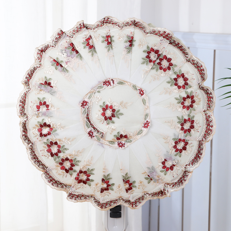 Electric fan cover dust cover Lace fan cover floor type all-inclusive household round