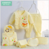 Quần áo trẻ sơ sinh cotton hộp quà tặng 0-3 tháng 7 miếng đặt mùa xuân và mùa thu và mùa đông cho bé sơ sinh quần áo ấm đồ chơi cho bé sơ sinh Bộ quà tặng em bé