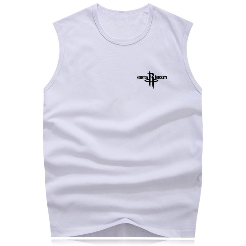 Thể thao vest bông tinh khiết dưới thể dục thở tay t-shirt nam rộng gánh vác vest mùa hè trẻ phiên bản lỏng lẻo