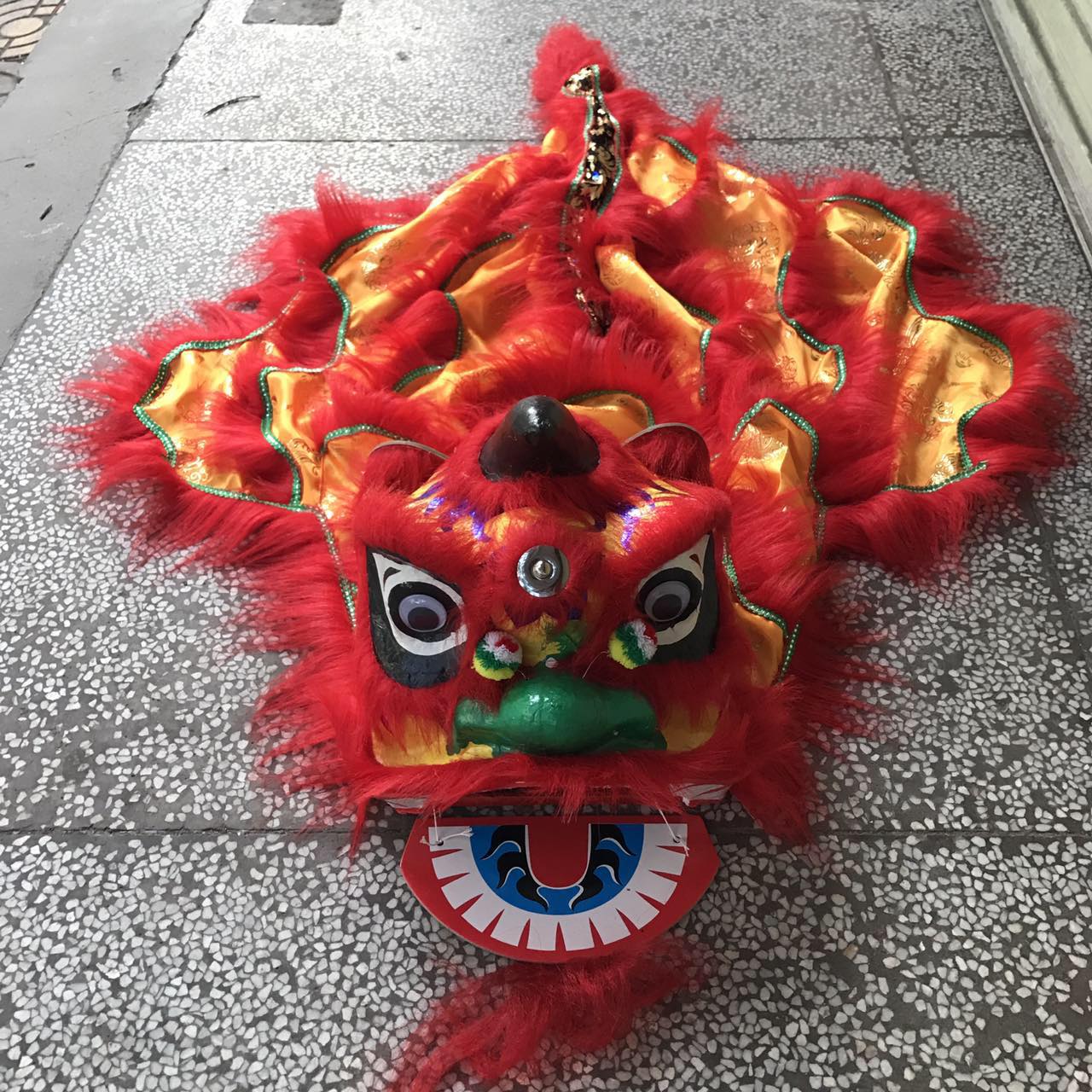 2...10-year-old Foshan Children's Lion Head Dance Lion Lion Suit Awakening Lion Drum Props Kindergarten Baby Toddler