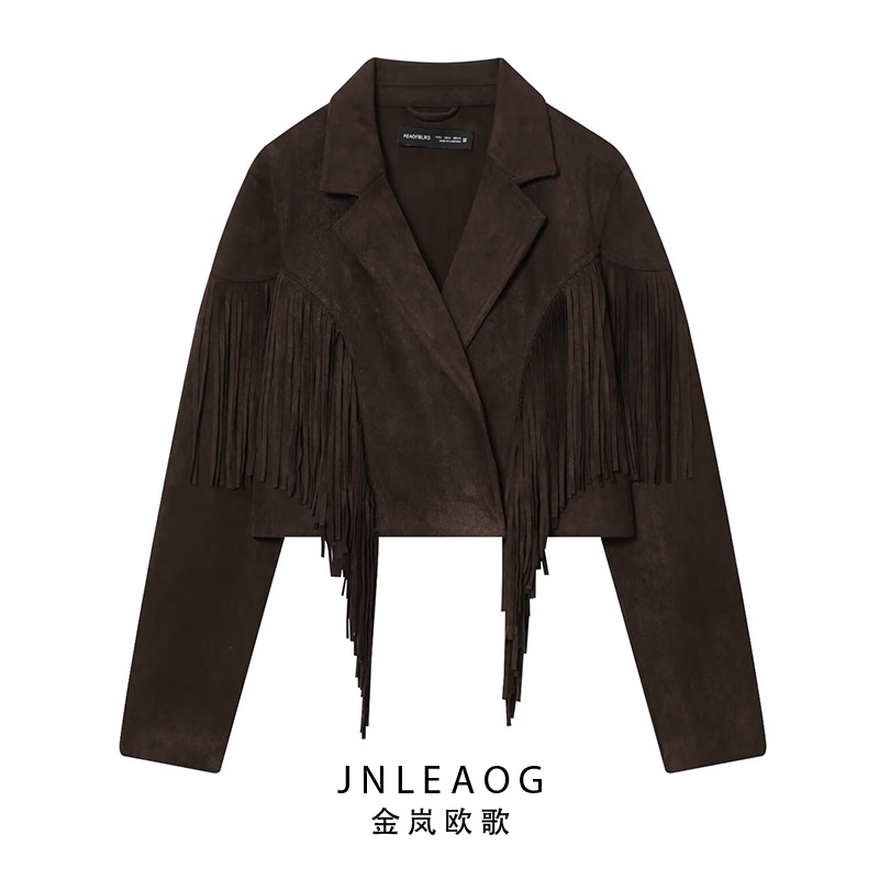 Jnleaog Autumn New Collection Women's Clothing European and American Style French Fashion Suede Effect Fringe Jacket 4344632 Jnleaog Autumn New Collection Women's Clothing European and American Style French Fashion Suede Effect Fringe Jacket 4344632