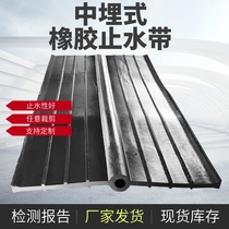 Water Conservancy building waterproof rubber waterstop 651 type Middle buried steel edge type back patch type external patch detachable type
